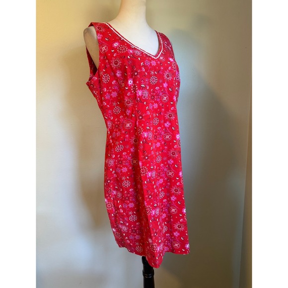 CDC Dresses & Skirts - CDC Vintage Red Floral whimsi dainty boho Sleeveless y2k Dress14 cottage Pink